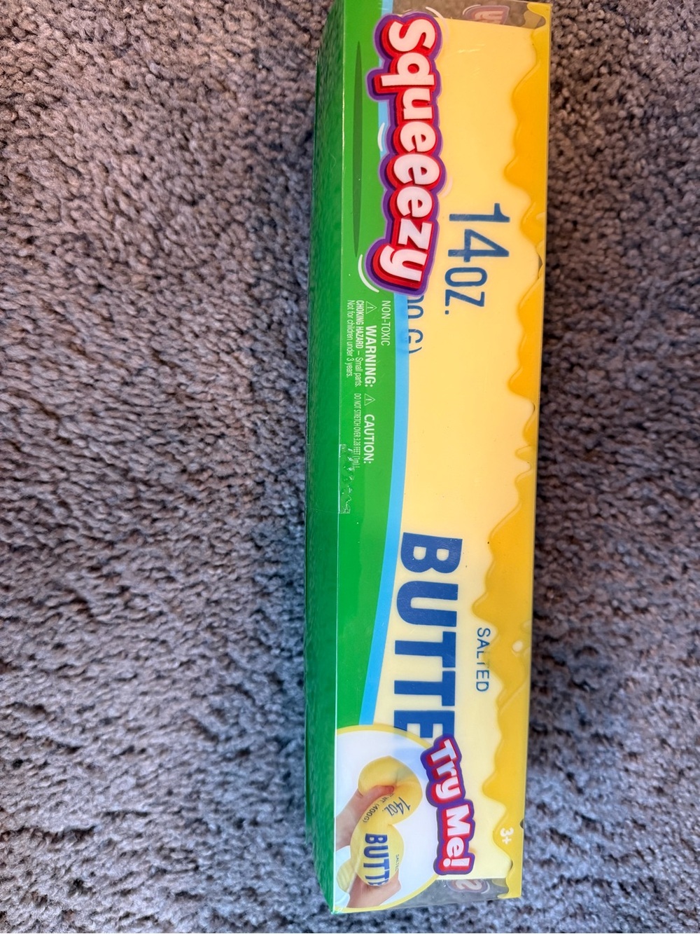 Squeeze Yellow & Green Butter Toy Packaging - Picture 2 of 4